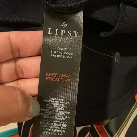 Lipsy navy sequin bodycon dress 12.flute hen lace evening - Picture 16 of 16